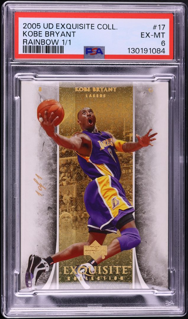 2005 Exquisite Collection Rainbow Kobe Bryant 1/1 #17 PSA 6 EXMT