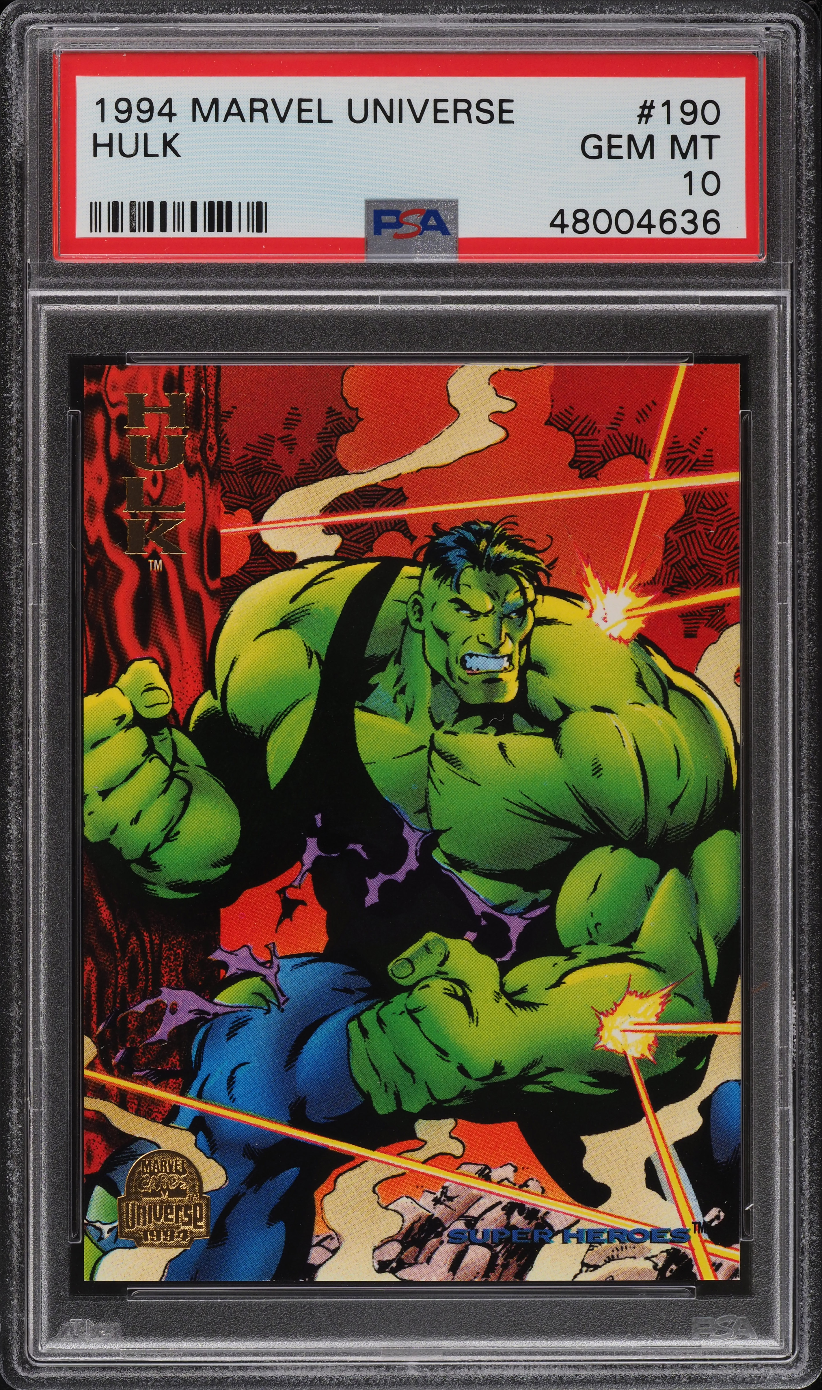 1994 Marvel Universe Hulk #190 PSA 10 GEM MINT