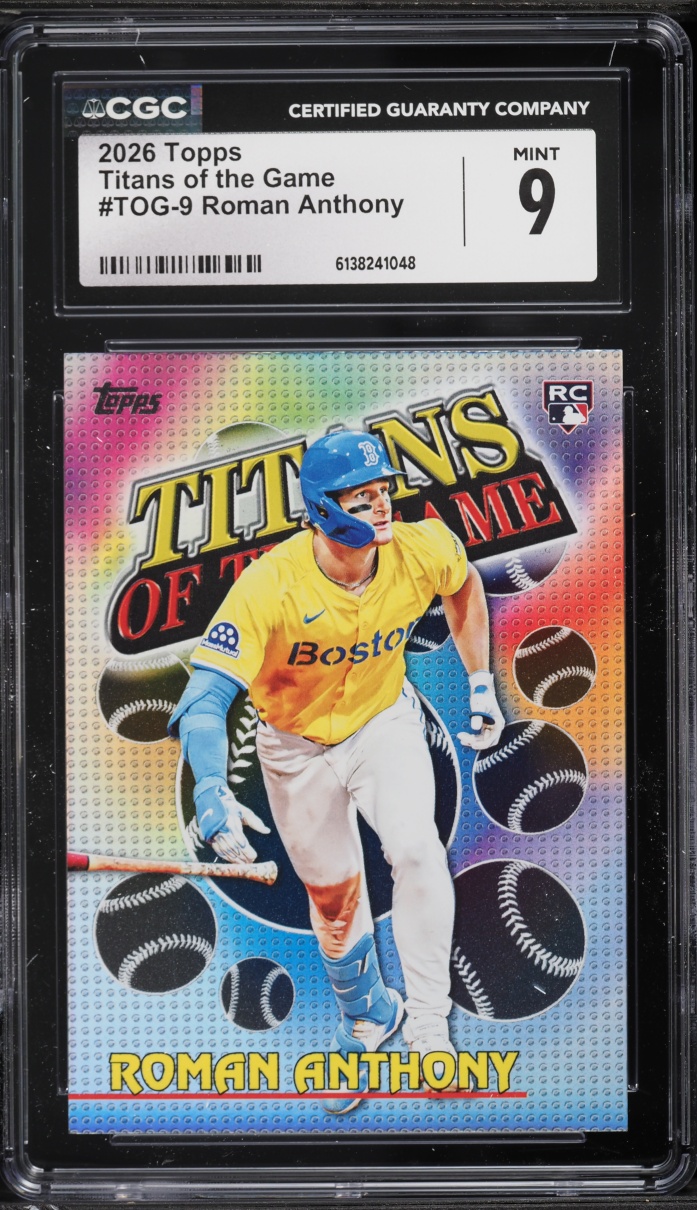 2026 Topps Titans Of The Game Roman Anthony ROOKIE #TOG-9 CGC 9 MINT