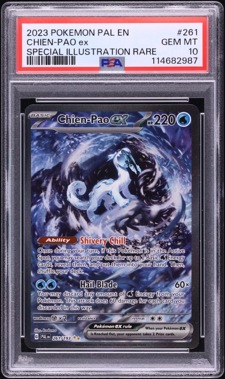 2023 Pokemon Scarlet & Violet Paldea Evolved SIR Chien-Pao ex #261 PSA 10 GEM MINT