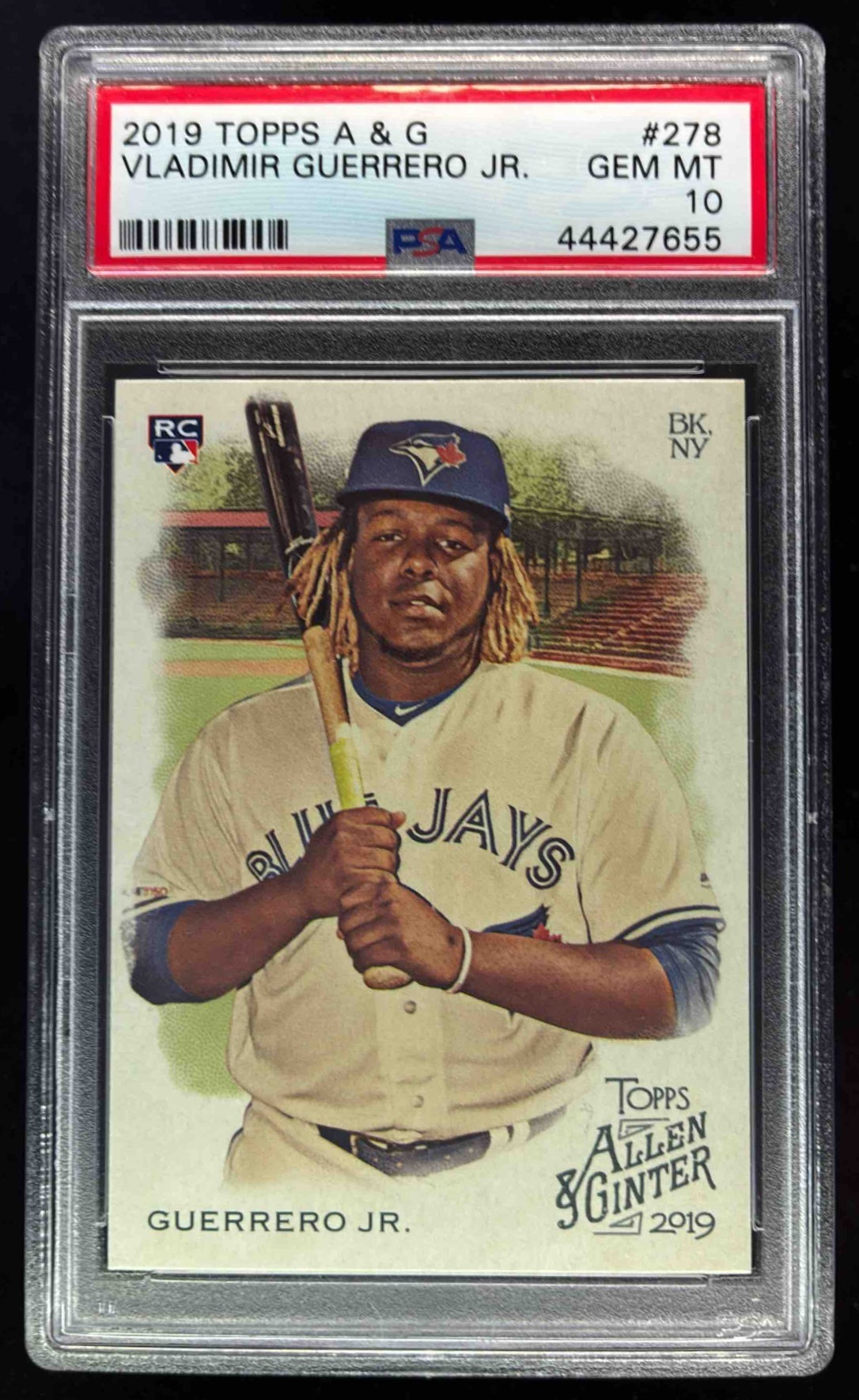 2019 Topps Chrome Sapphire Purple Vladimir Guerrero Jr. ROOKIE 10