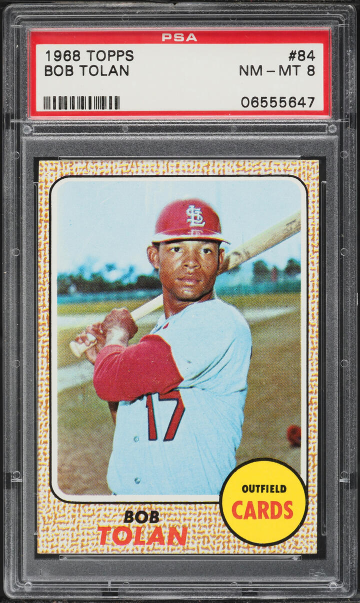 1968 Topps Bob Tolan #84 PSA 8 NM-MT