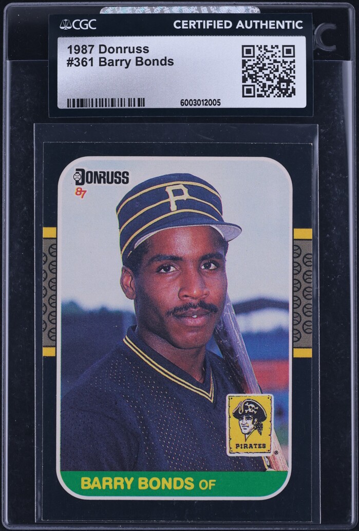 1987 Donruss Barry Bonds ROOKIE #361 CGC AUTH