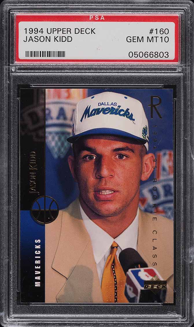 1994 Upper Deck Basketball Jason Kidd ROOKIE #160 PSA 10 GEM MINT