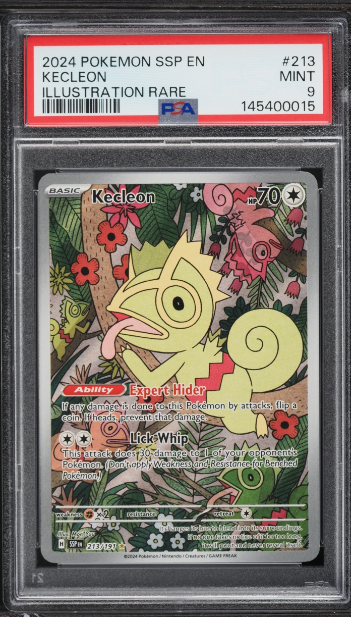 2024 Pokemon Scarlet & Violet Surging Sparks IR Kecleon #213 PSA 9 MINT