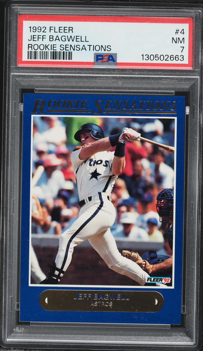 1992 Fleer Sensations Jeff Bagwell ROOKIE #4 PSA 7 NRMT