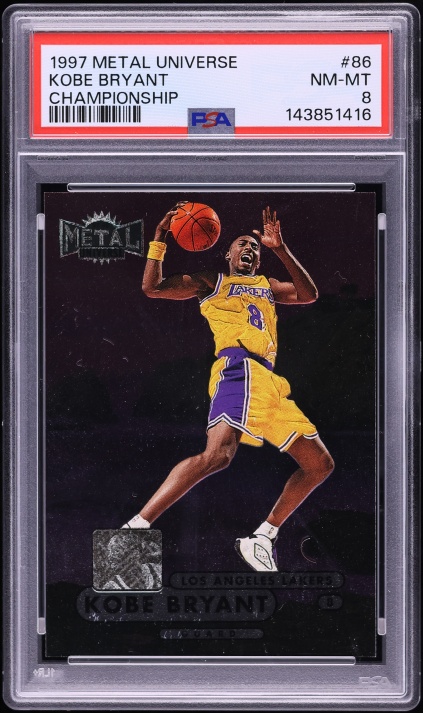 1997 Skybox E-X2001 Star Date 2001 Die-Cut Kobe Bryant #3 PSA 8 NM