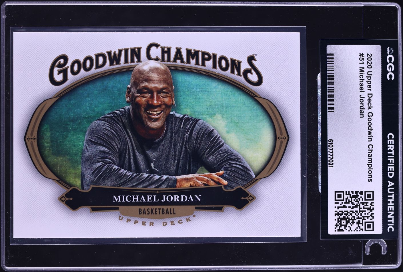 2020 Upper Deck Goodwin Champions Michael Jordan #51 CGC AUTH