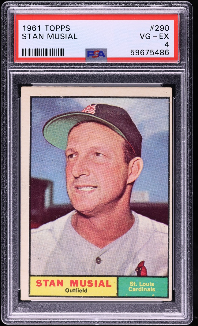 1961 Topps Stan Musial #290 PSA 4 VGEX