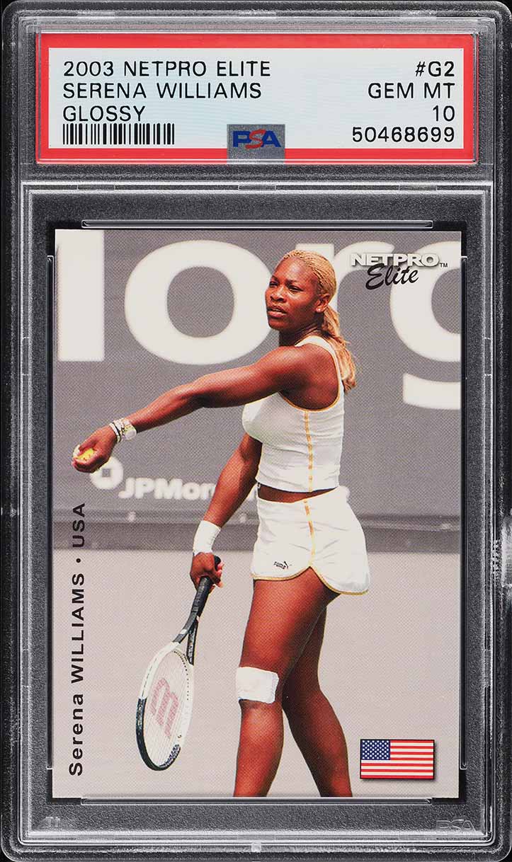 2003 Netpro Elite Glossy Serena Williams ROOKIE /100 #G2 PSA 10
