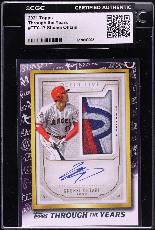 2021 Topps Through The Years Shohei Ohtani #TTY-17 CGC AUTH