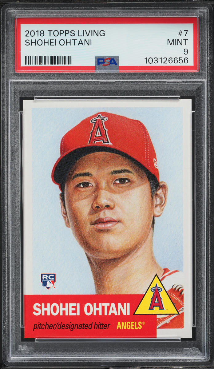 2018 Topps Living Shohei Ohtani ROOKIE #7 PSA 9 MINT on Fanatics Collect