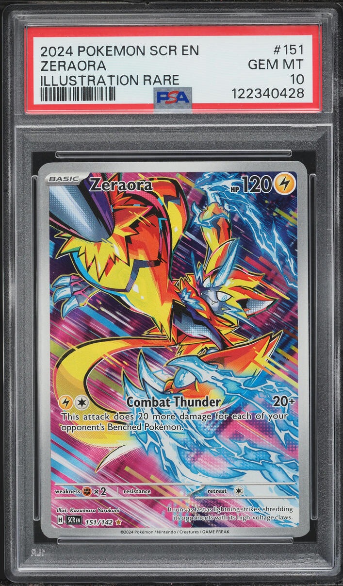 2024 Pokemon Scarlet & Violet Stellar Crown IR Zeraora #151 PSA 10 GEM MINT