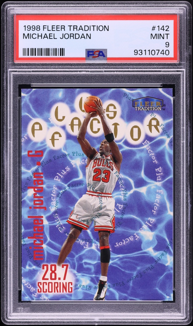 1998 Fleer Tradition Michael Jordan #142 PSA 9 MINT