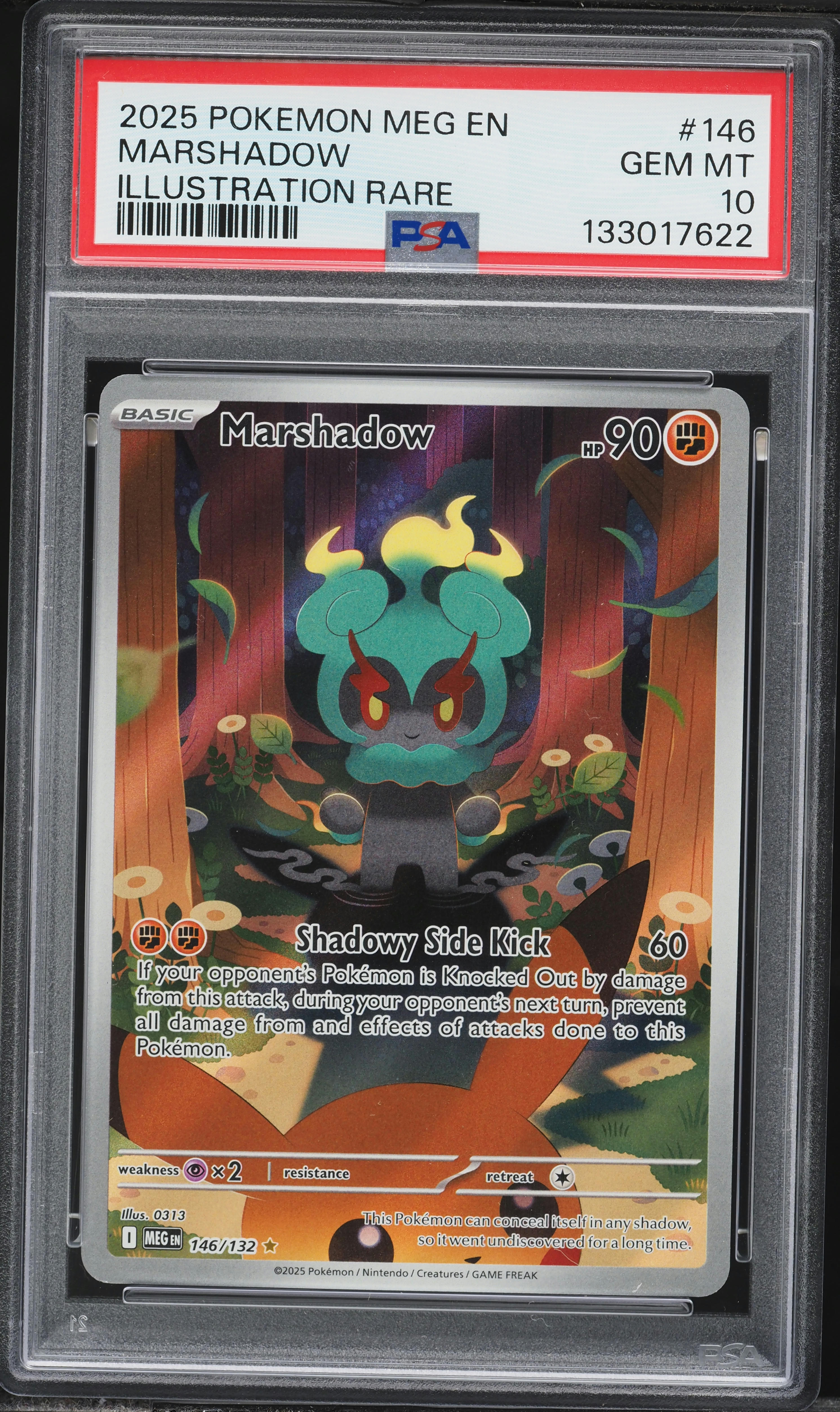 2025 Pokemon Mega Evolution IR Marshadow #146 PSA 10 GEM MINT