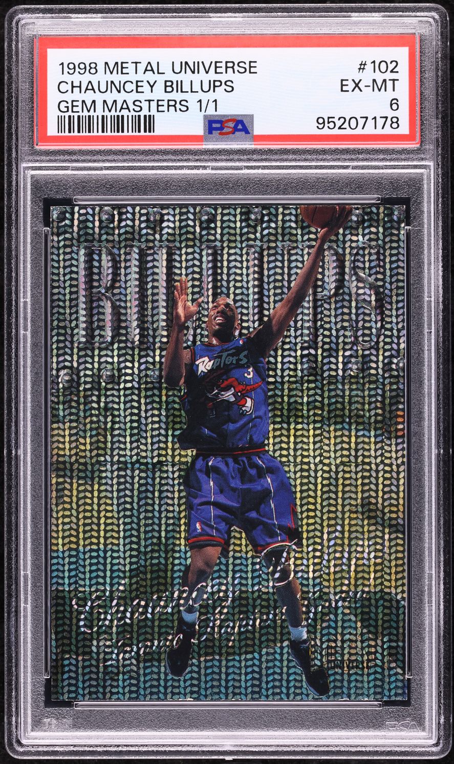 1998 Metal Universe Gem Masters Chauncey Billups 1/1 #102 PSA 6 EXMT