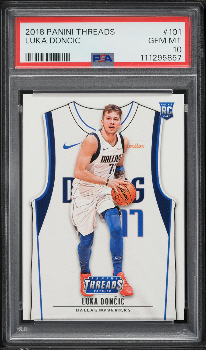 2018 Panini Threads Luka Doncic ROOKIE #101 PSA 10 GEM MINT