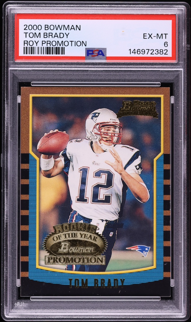 2000 Bowman ROY Promotion Tom Brady ROOKIE PSA 6 EXMT