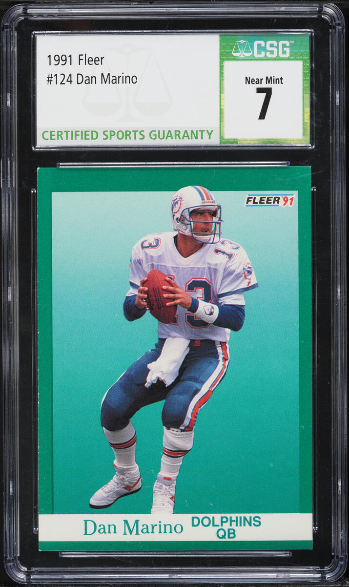 1991 Fleer Dan Marino #124 CSG 7 NRMT