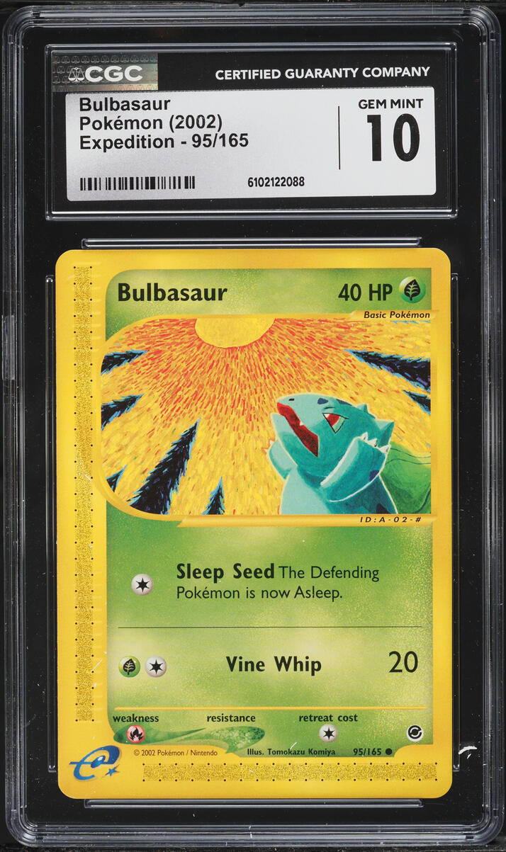 2002 Pokemon Expedition Bulbasaur #95 CGC 10 GEM MINT