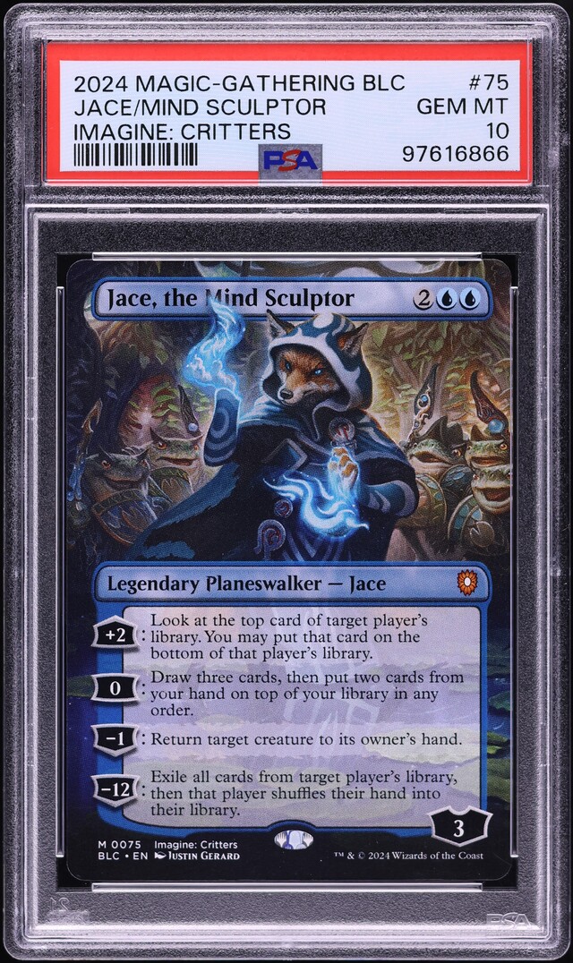 2024 MTG Bloomburrow Commander Imagine Critters Jace Mind Sculptor #75 PSA 10