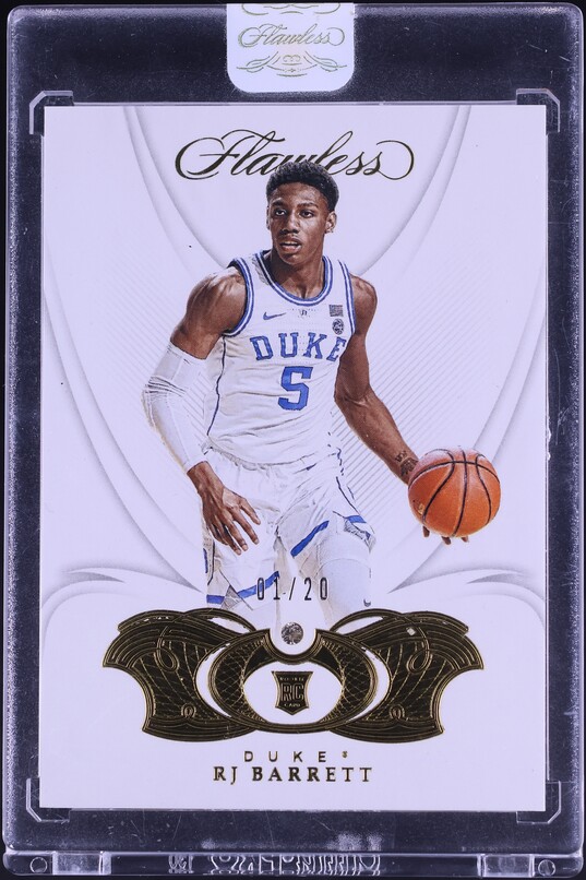 2019-20 Hoops Premium Stock Prizms Red Flash #201 RJ Barrett on