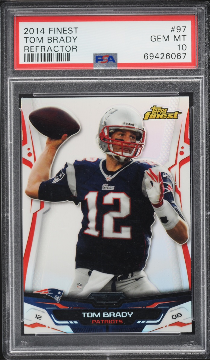 2014 Finest Refractor Tom Brady #97 PSA 10 GEM MINT