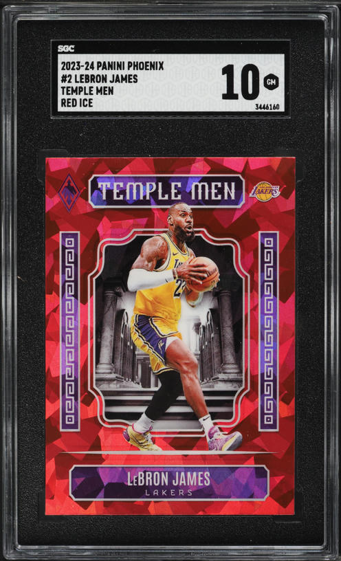 2023 Panini Mosaic Ice Prizm Lebron James /125 #278 PSA 10