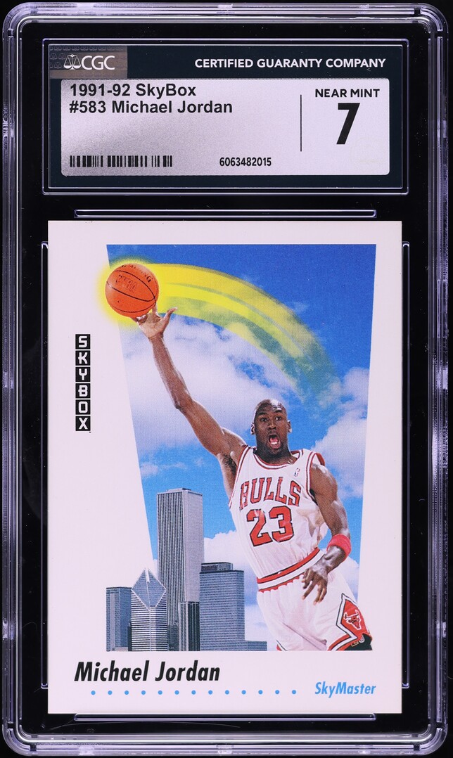 1991 Skybox Basketball Michael Jordan #583 CGC 7 NRMT