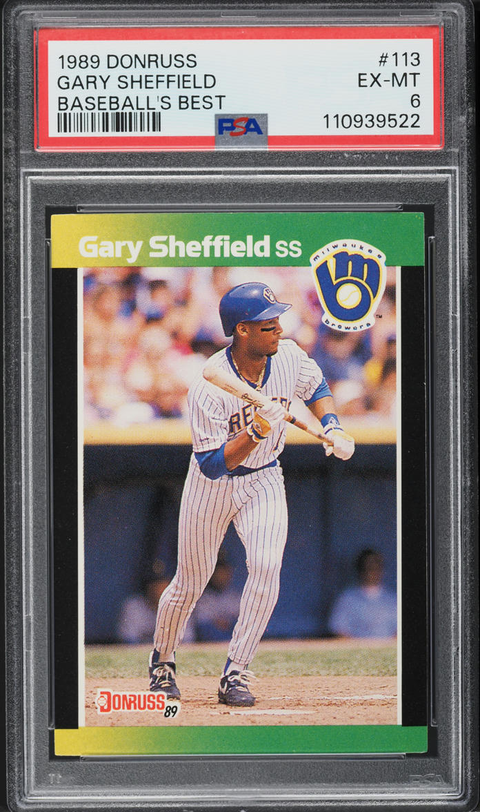 1989 Donruss Baseball's Best Gary Sheffield ROOKIE #113 PSA 6 EXMT