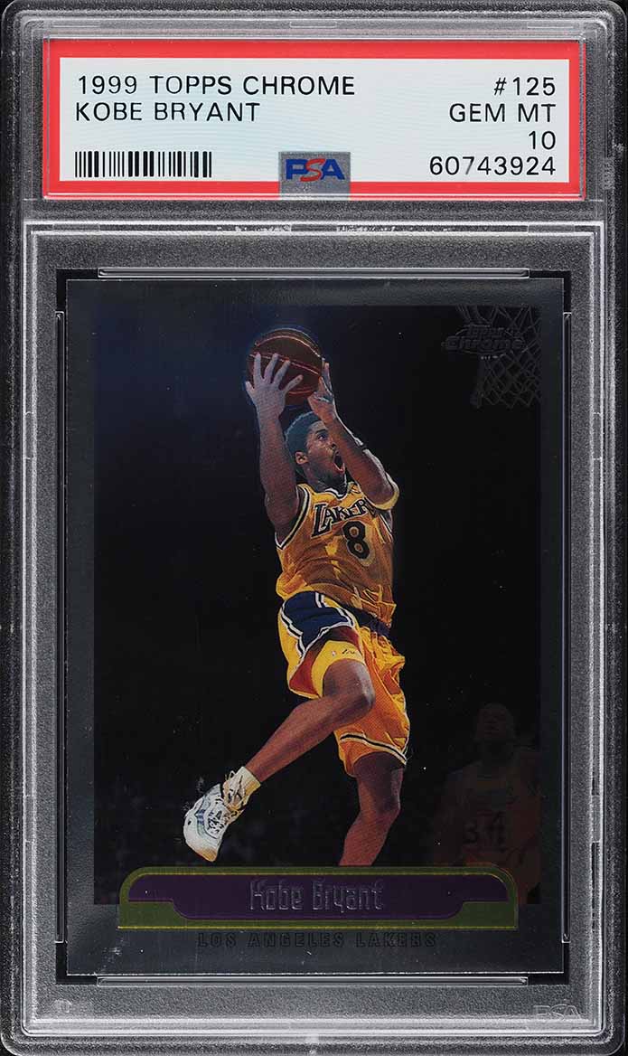 1999 Topps Chrome Kobe Bryant #125 PSA 10 GEM MINT