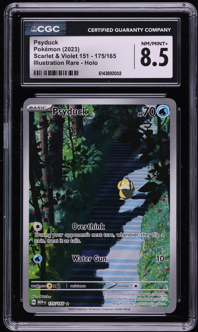 2023 Pokemon Scarlet & Violet 151 IR Psyduck #175 CGC 8.5 NM-MT+
