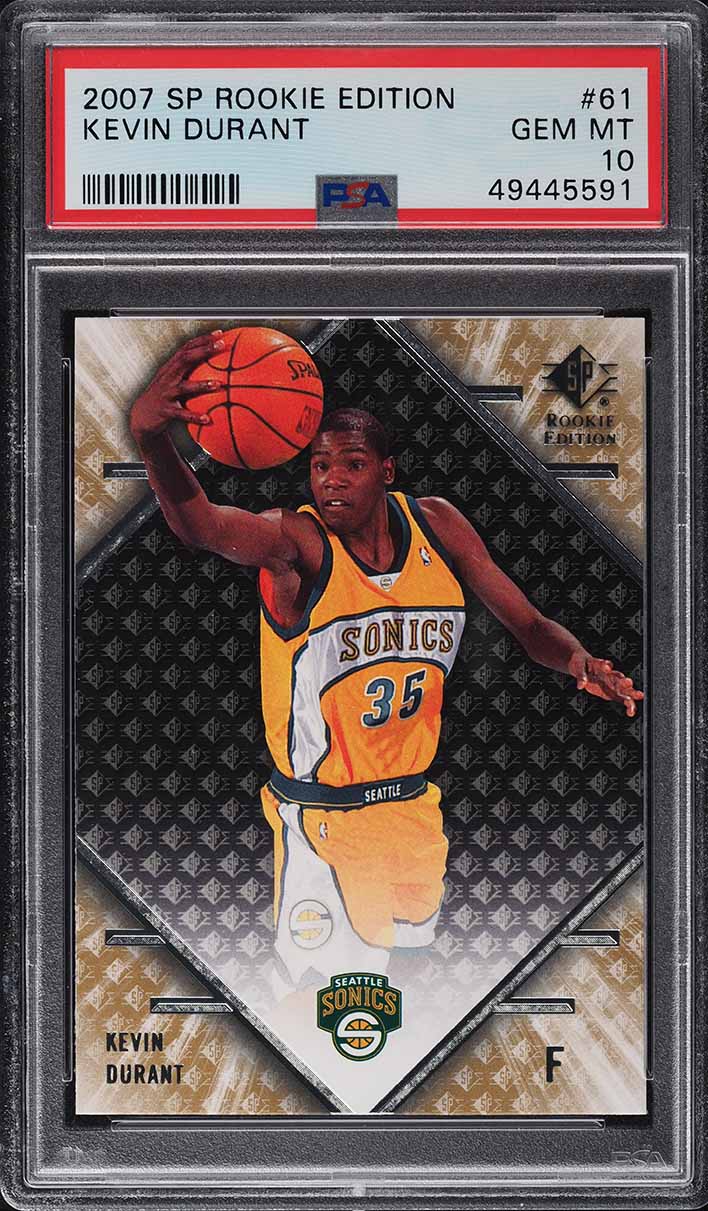 2007 SP Rookie Edition Kevin Durant ROOKIE #61 PSA 10 GEM MINT