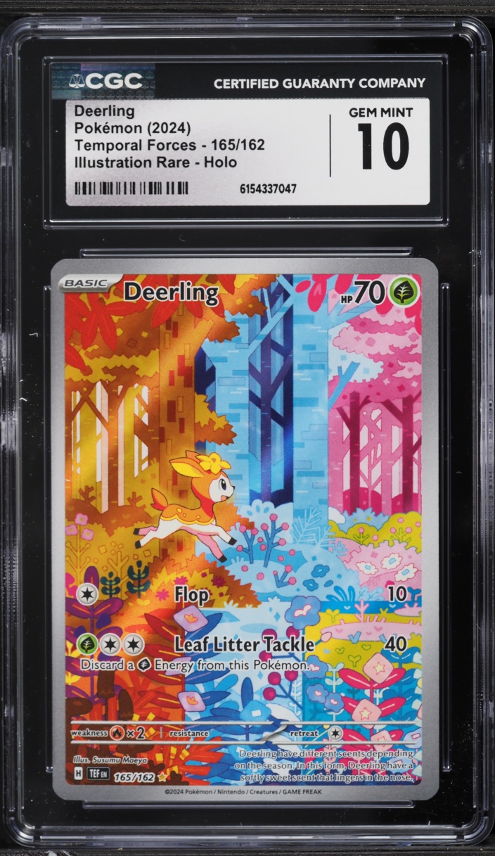 2024 Pokemon Scarlet & Violet Temporal Forces IR Deerling #165 CGC 10 GEM MINT