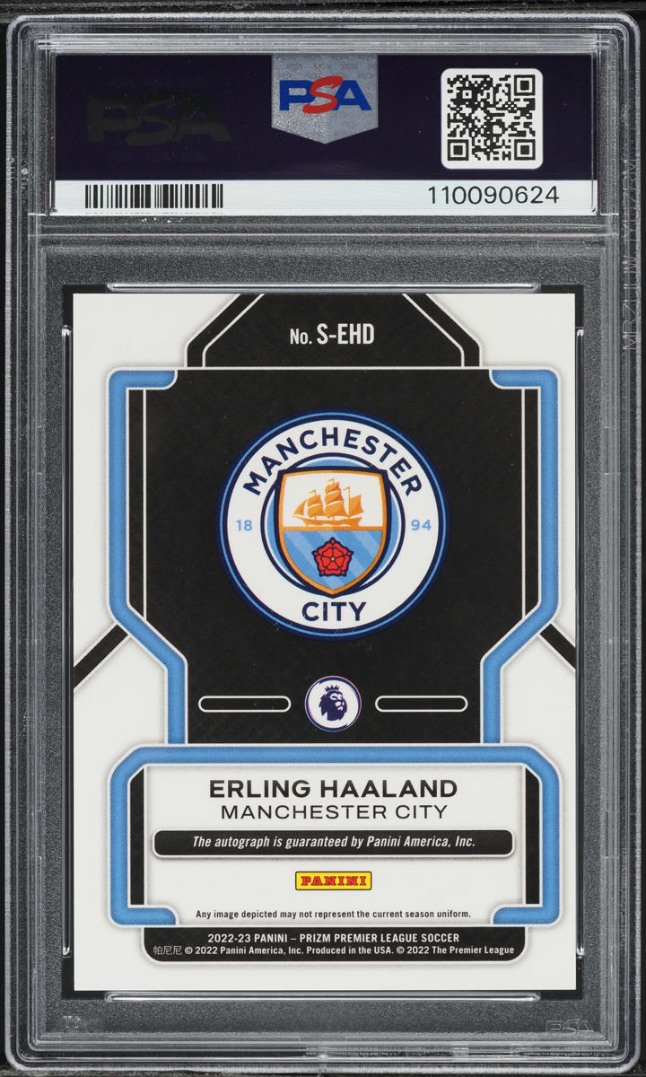 2022 Panini Prizm Premier League Erling Haaland AUTO #S-EHD