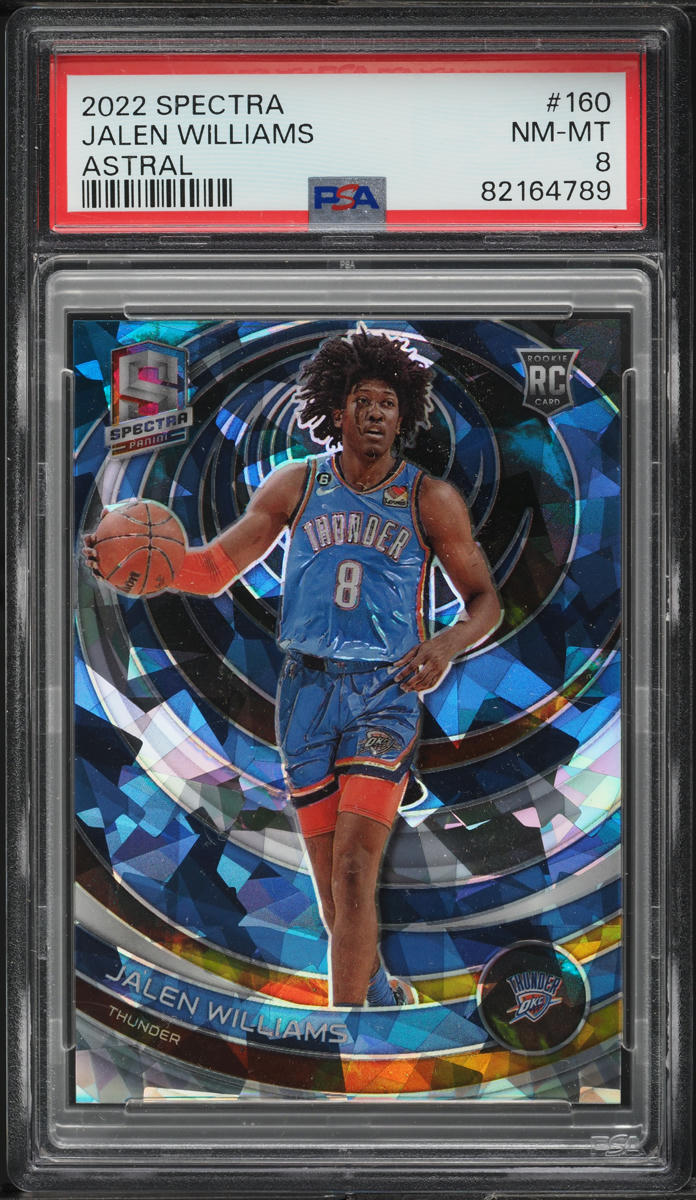 2022 Panini Spectra Astral Jalen Williams ROOKIE /49 #160 PSA 8 NM-MT