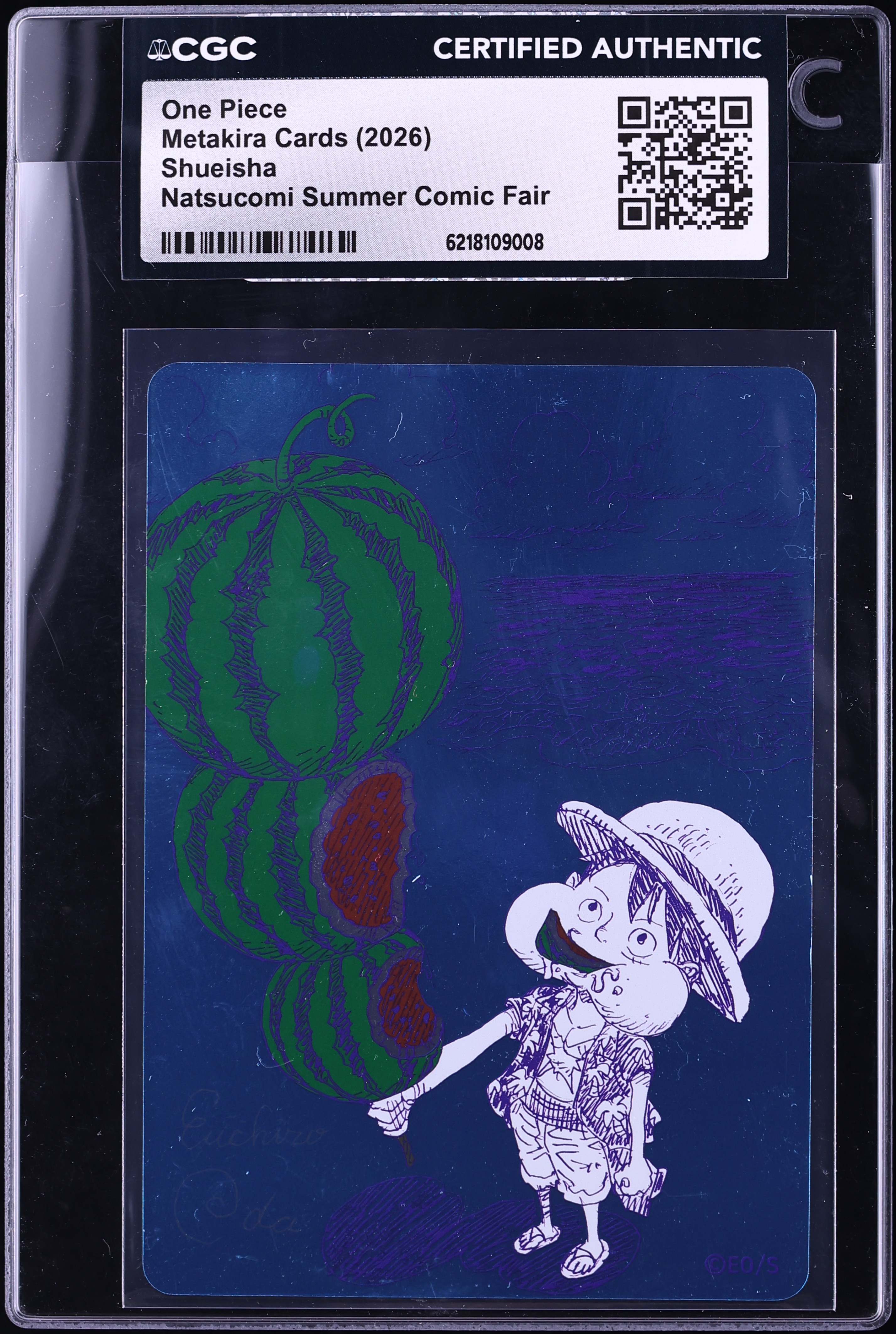 2026 One Piece Japanese Shueisha Metakira Cards Natsucomi Summer Comic Fair CGC AUTH