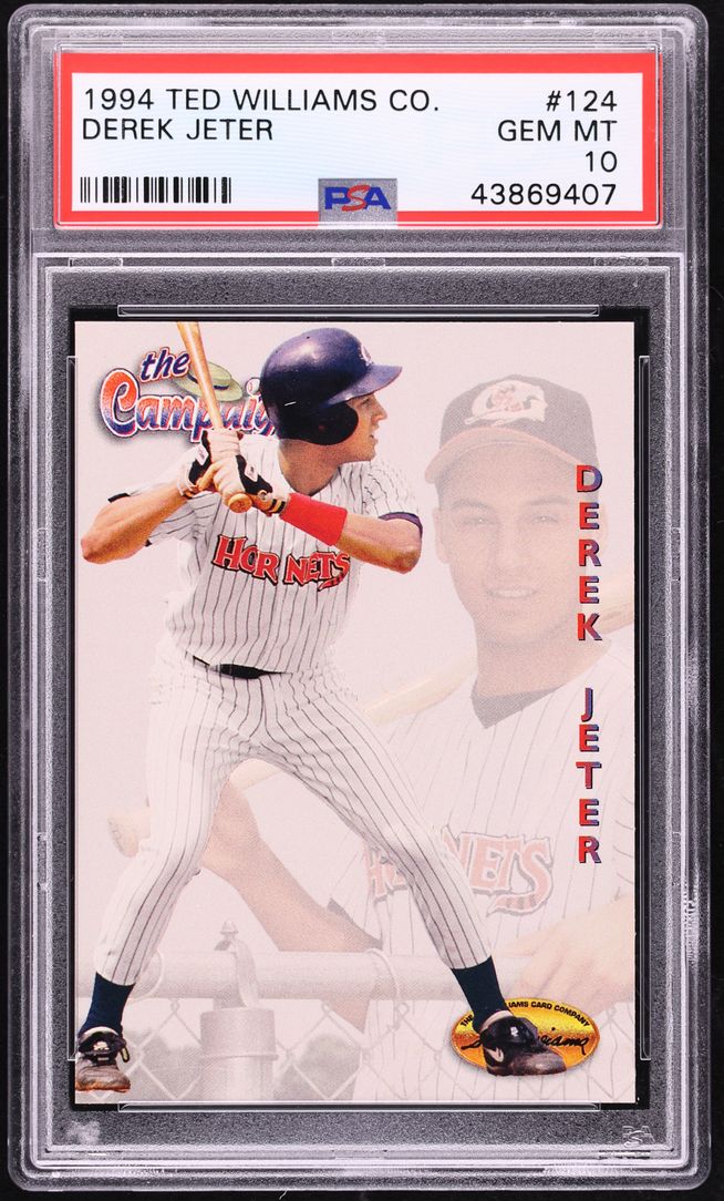 1994 Ted Williams Card Collection Derek Jeter ROOKIE #124 PSA 10 GEM MINT