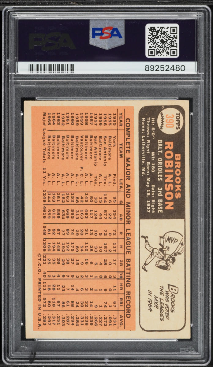 1966 Topps Brooks Robinson #390 PSA 4 VGEX
