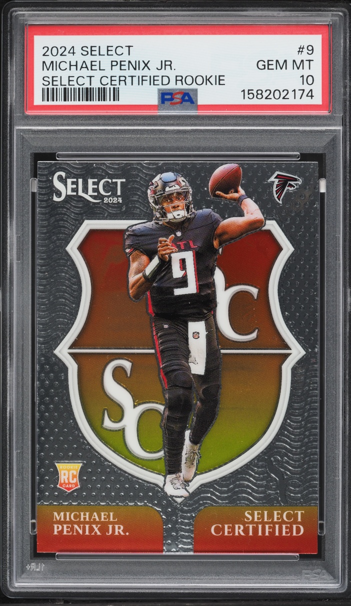 2024 Select Certified Michael Penix Jr. ROOKIE #9 PSA 10 GEM MINT