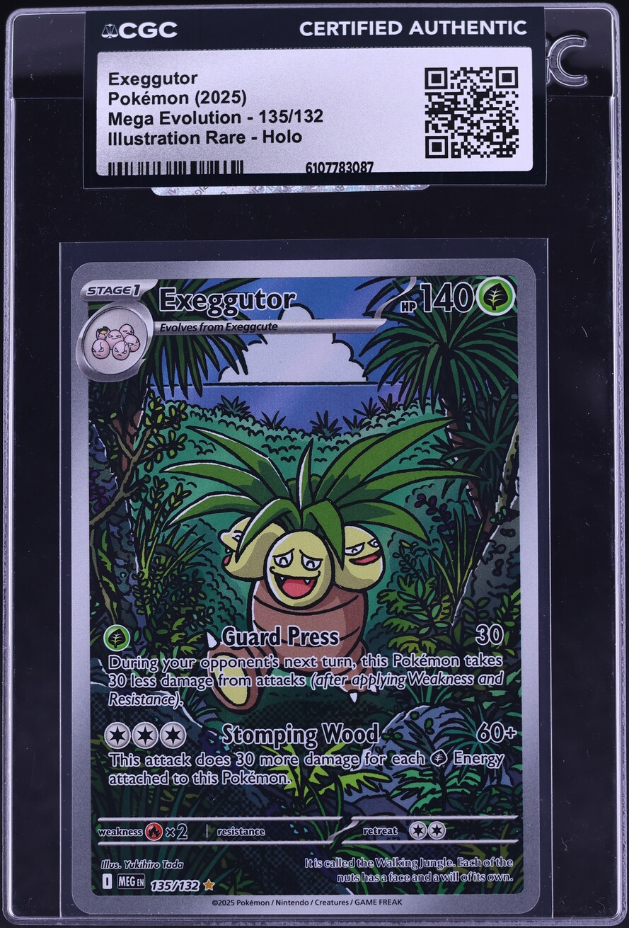2025 Pokemon Mega Evolution IR Exeggutor #135 CGC AUTH on Fanatics Collect