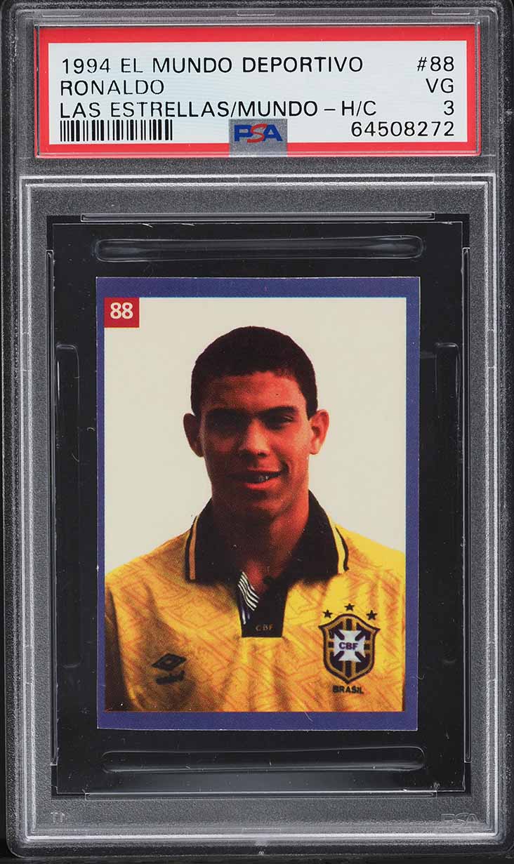 1994 El Mundo Deportivo Las Estrellas Del Mundo Ronaldo ROOKIE #88 PSA 3 VG