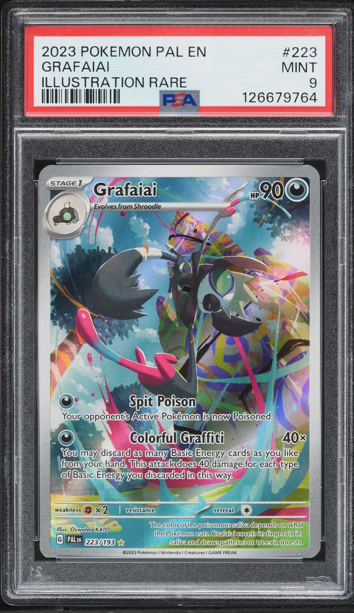 2023 Pokemon Scarlet & Violet Paldea Evolved IR Grafaiai #223 PSA 9 MINT