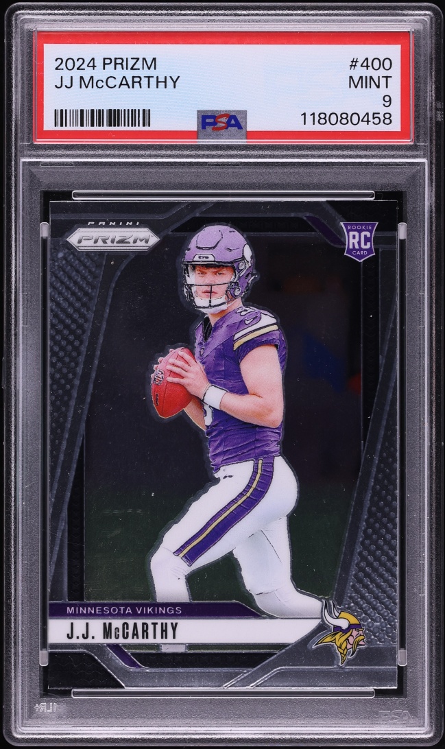 2024 Panini Prizm J.J. McCarthy ROOKIE #400 PSA 9 MINT