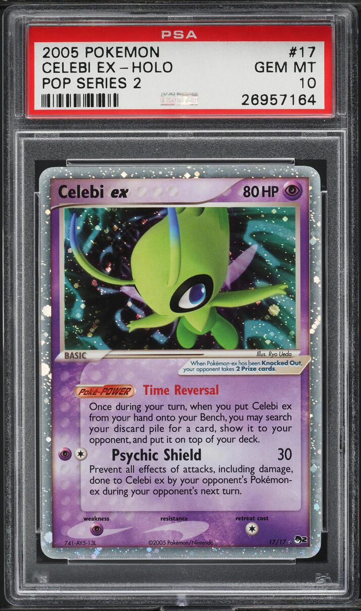 2005 Pokemon Pop Series 2 Holo Celebi ex #17 PSA 10 GEM MINT