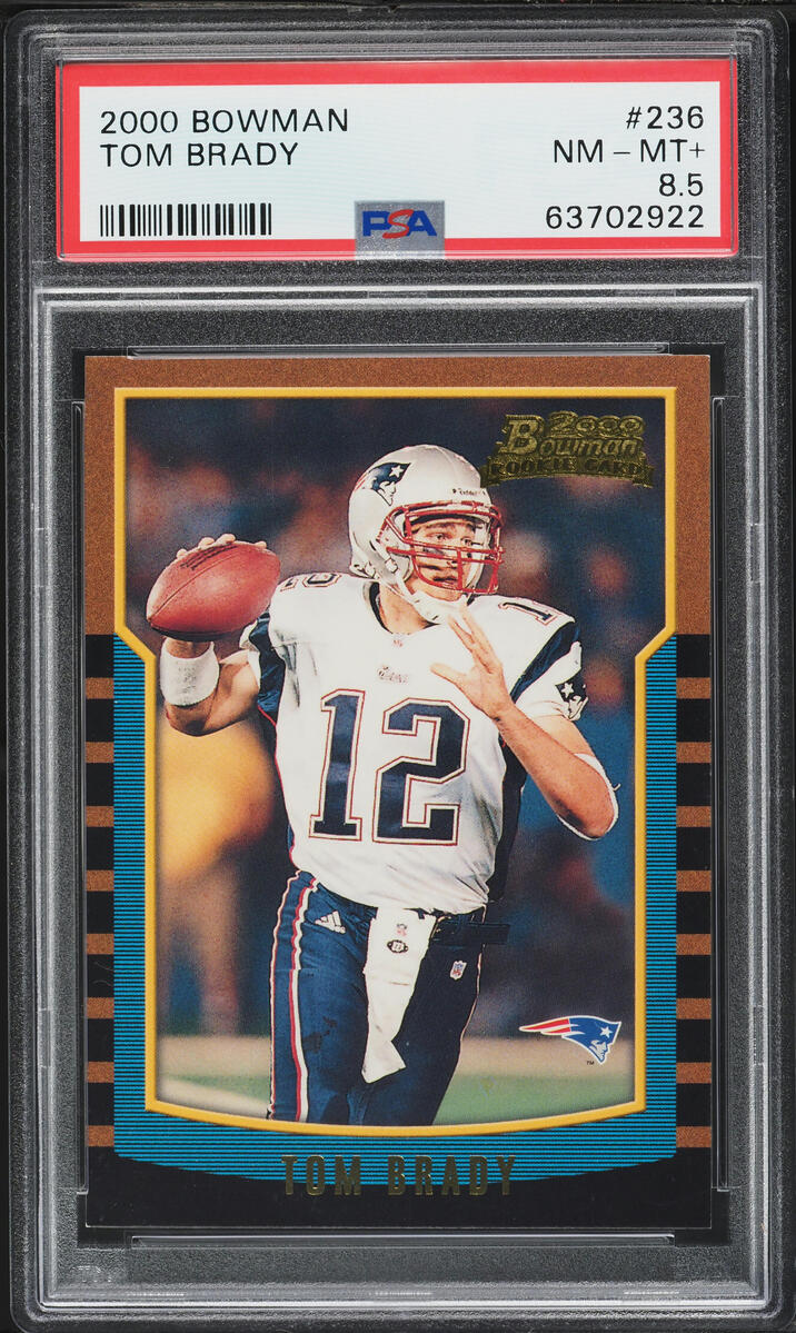 2000 Bowman Football Tom Brady ROOKIE #236 PSA 8.5 NM-MT+