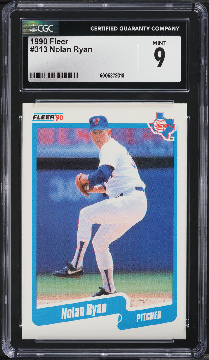 1990 Fleer Nolan Ryan #313 CGC 9 MINT