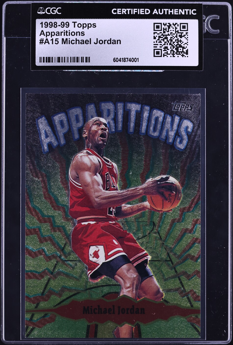 1998 Topps Apparitions Michael Jordan #A15 CGC AUTH