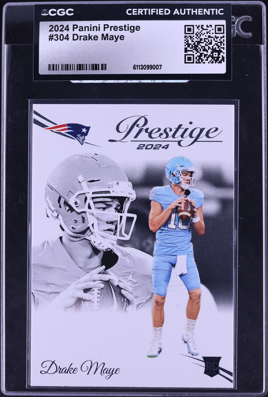 2024 Panini Prestige Drake Maye ROOKIE #304 CGC AUTH