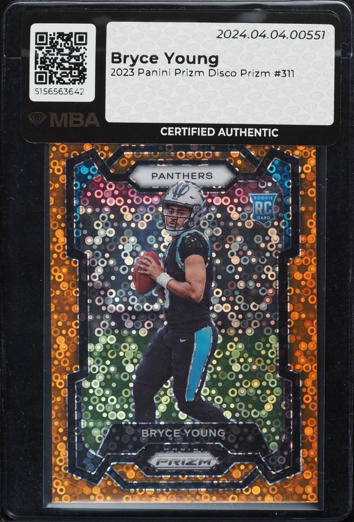 2023 Panini Prizm Disco Bryce Young ROOKIE 311 MBA AUTH on Fanatics